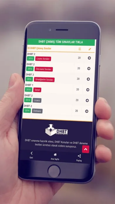 Скриншоты DHBT Sınavına Hazırlık