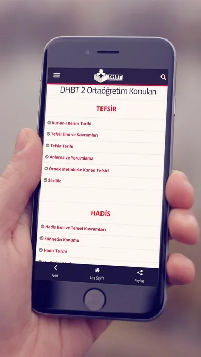 Скриншоты DHBT Sınavına Hazırlık