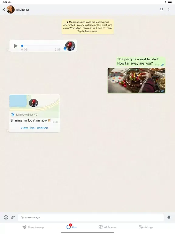 Messanger · iPad  Screenshots