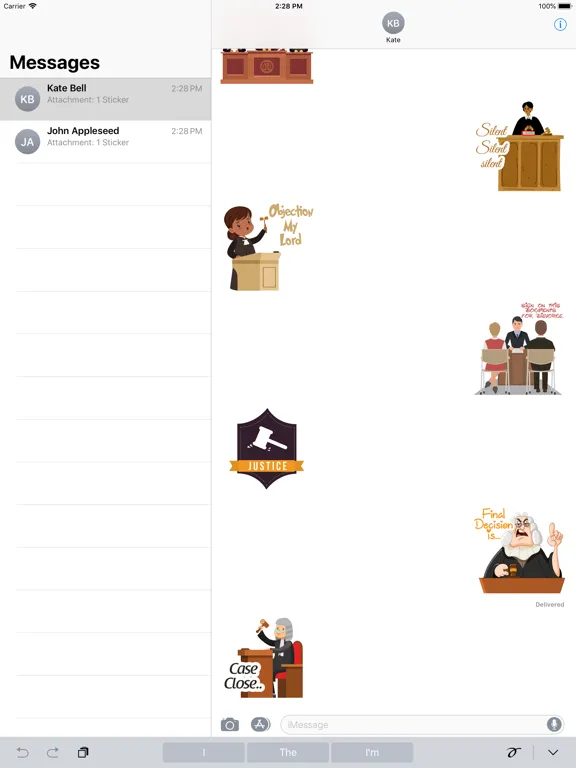 Zrzuty ekranu Advocate Lawyer Stickers iPad 