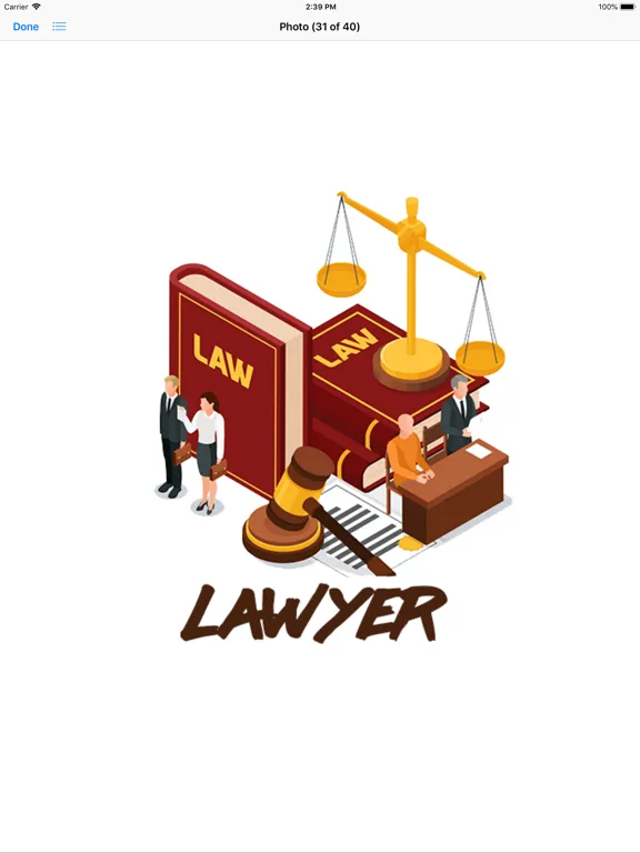 Zrzuty ekranu Advocate Lawyer Stickers iPad 