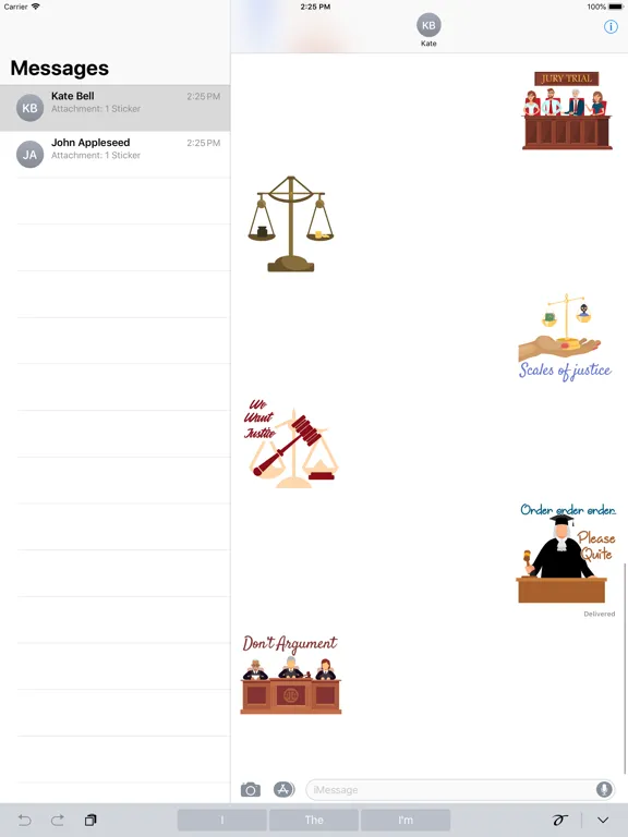 Zrzuty ekranu Advocate Lawyer Stickers iPad 