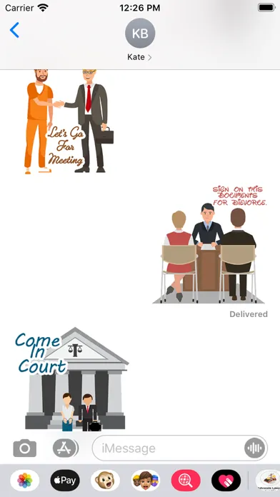 Zrzuty ekranu Advocate Lawyer Stickers