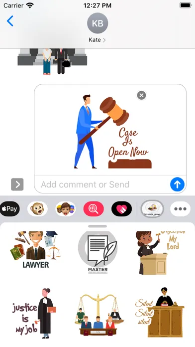 Zrzuty ekranu Advocate Lawyer Stickers