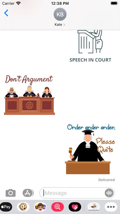 Zrzuty ekranu Advocate Lawyer Stickers