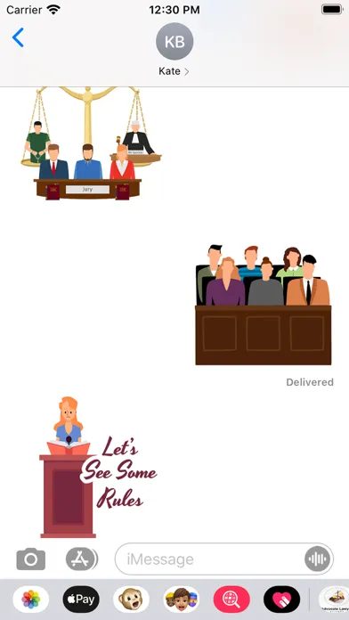 Zrzuty ekranu Advocate Lawyer Stickers