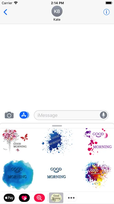 Zrzuty ekranu Good Morning Stickers 2018