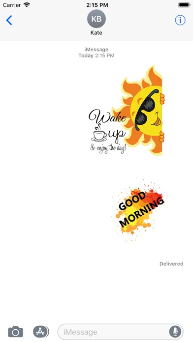 Zrzuty ekranu Good Morning Stickers 2018