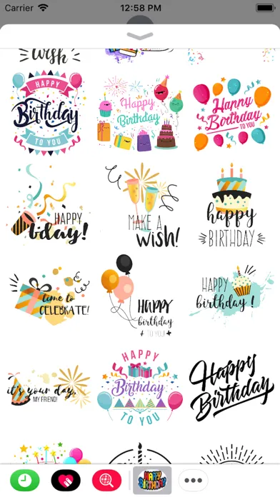 Happy Birthday Stickers 2018 Screenshots
