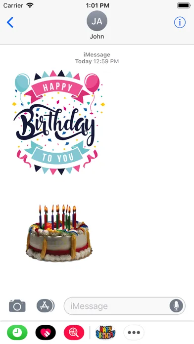 Happy Birthday Stickers 2018 Screenshots