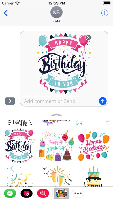 Happy Birthday Stickers 2018 Screenshots