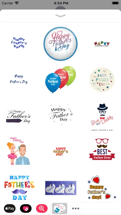 Happy Fathers Day Stickers2018 स्क्रीनशॉट