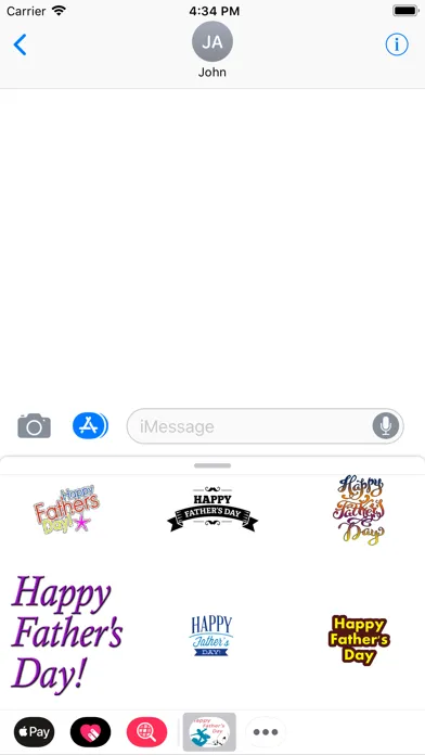 Happy Fathers Day Stickers2018 स्क्रीनशॉट