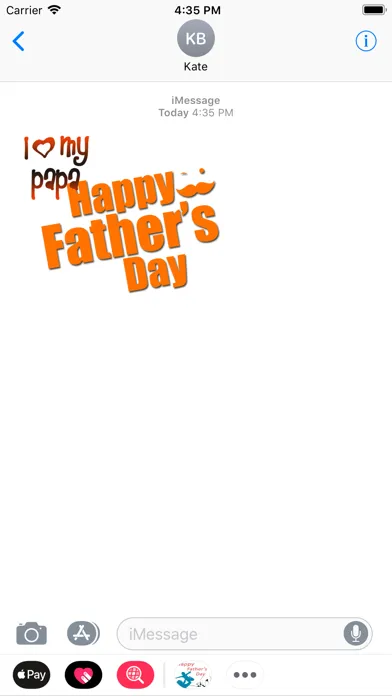 Happy Fathers Day Stickers2018 स्क्रीनशॉट