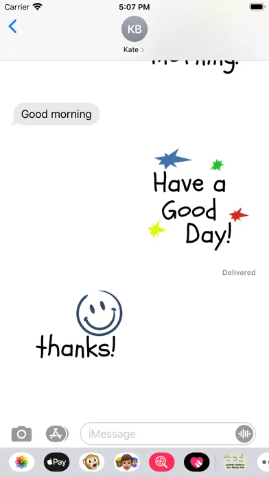 Tangkapan layar Pretty letters for Daily life