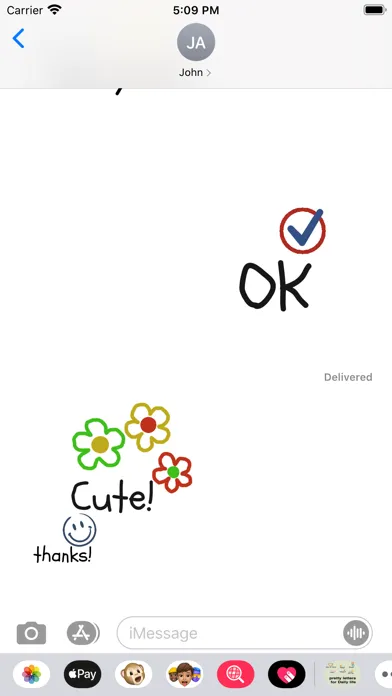 Tangkapan layar Pretty letters for Daily life