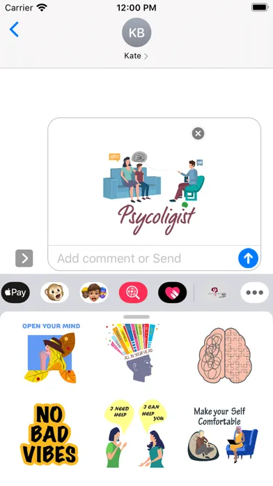 Zrzuty ekranu Psychologist stickers 2021