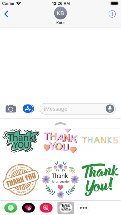 Tangkapan skrin Thank You Stickers 2018