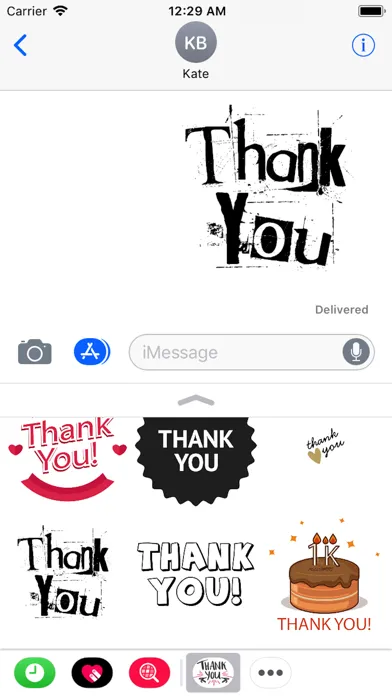 Tangkapan skrin Thank You Stickers 2018