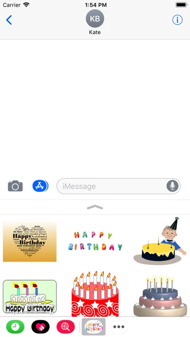Screenshot di Happy Birthday Stickers 2017