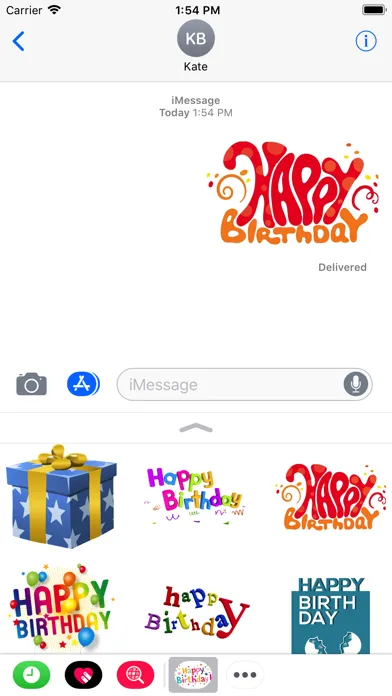Screenshot di Happy Birthday Stickers 2017