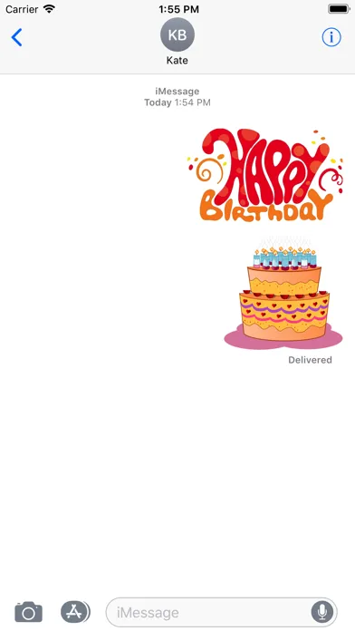 Screenshot di Happy Birthday Stickers 2017