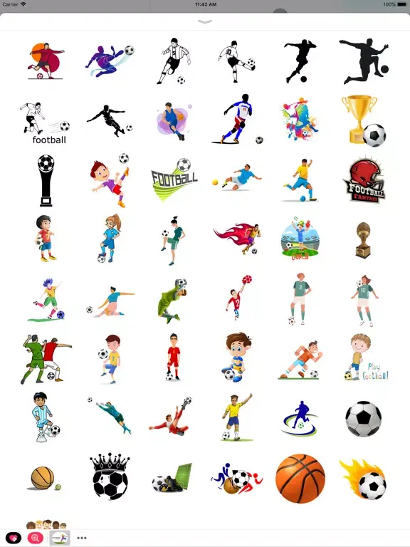 football stickers 2021 iPad  سکرین شاٹس