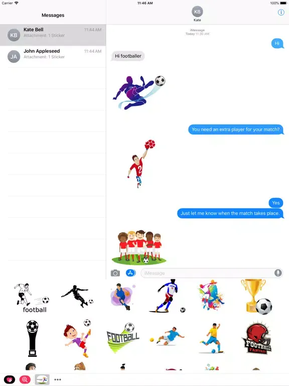 football stickers 2021 iPad  سکرین شاٹس