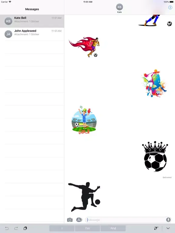 football stickers 2021 iPad  سکرین شاٹس