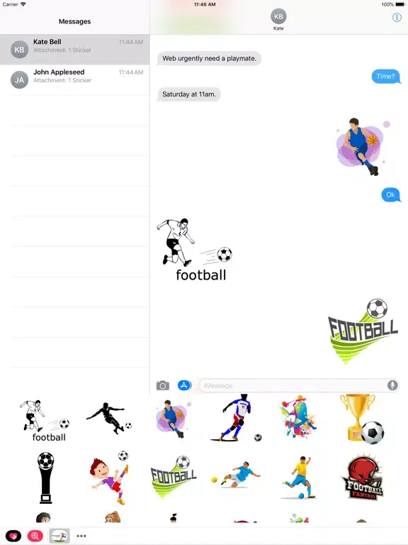 football stickers 2021 iPad  سکرین شاٹس