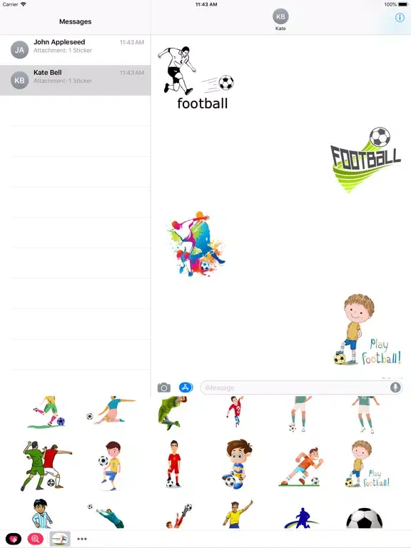 football stickers 2021 iPad  سکرین شاٹس