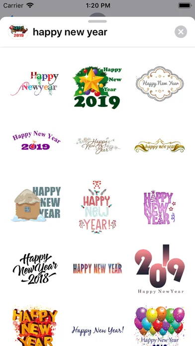 Capturas de pantalla de Happy New Year i-Stickers