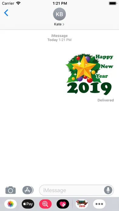 Capturas de pantalla de Happy New Year i-Stickers