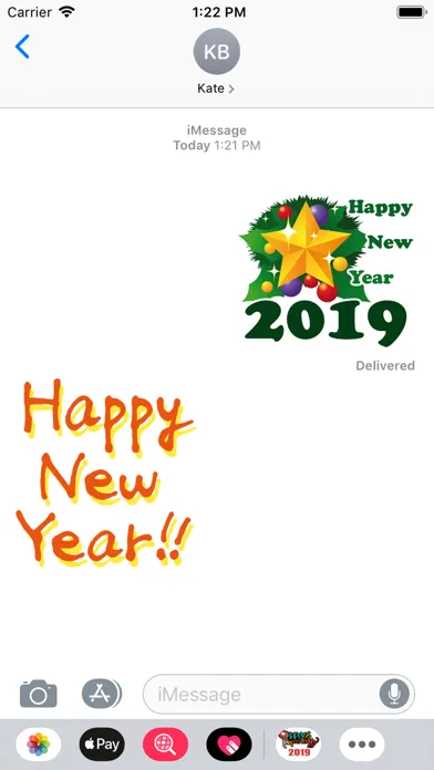 Capturas de pantalla de Happy New Year i-Stickers