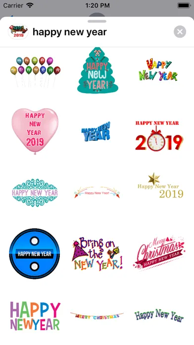 Capturas de pantalla de Happy New Year i-Stickers