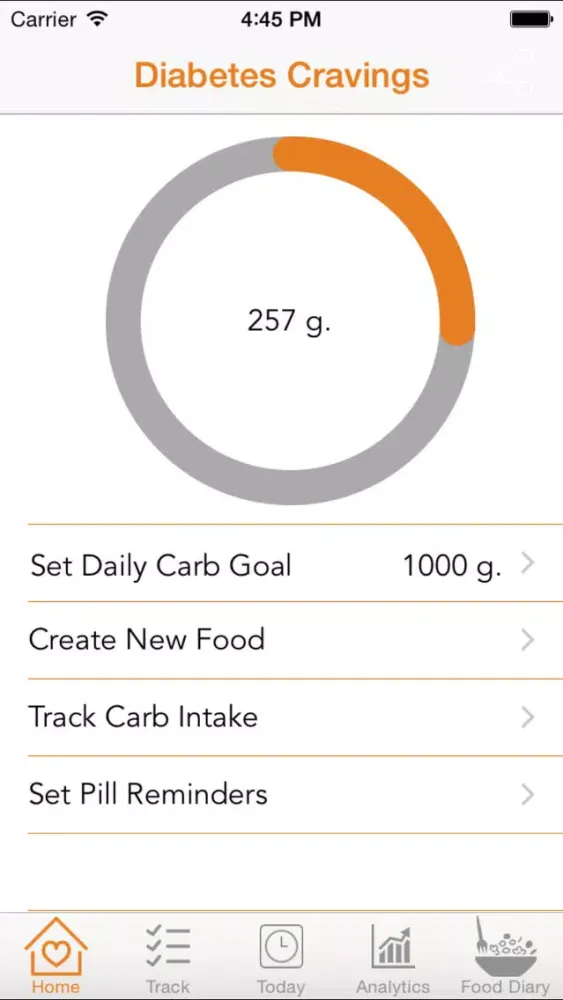 Diabetes Cravings – Control blood glucose level with Carb Tracker that manages food craving and enables healthy food choices Ekran Görüntüleri