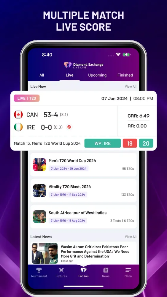 Diamond Exchange Cricket Line應用截圖