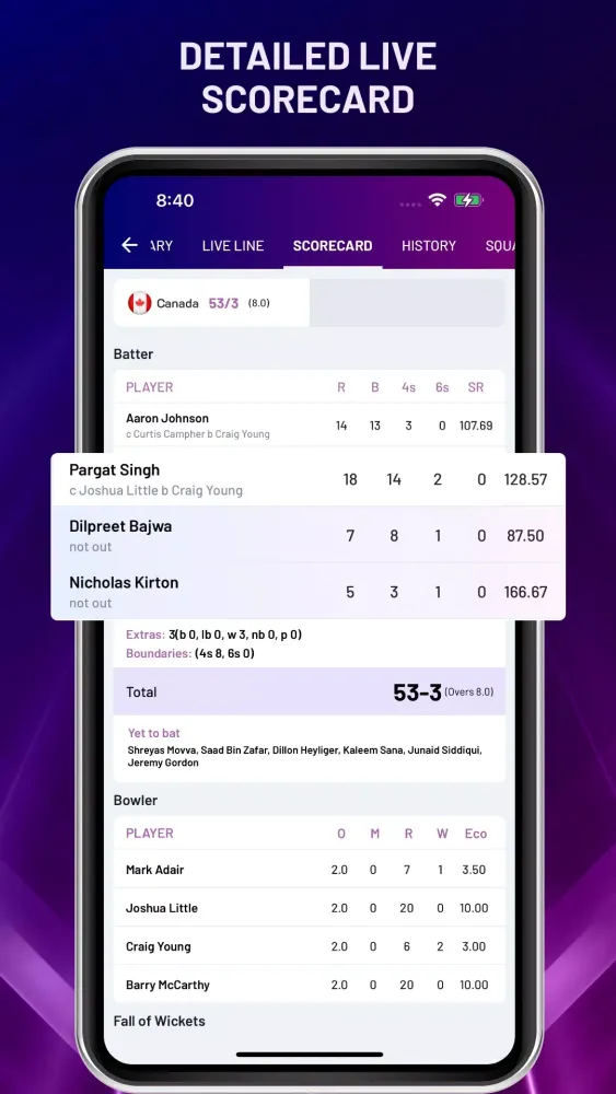 Diamond Exchange Cricket Line應用截圖