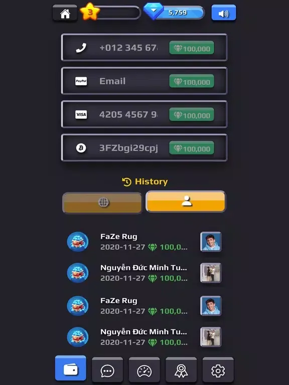 Capturas de tela do Lucky Diamond - Earn money iPad 