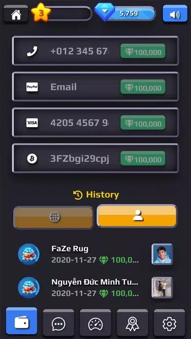 Capturas de tela do Lucky Diamond - Earn money