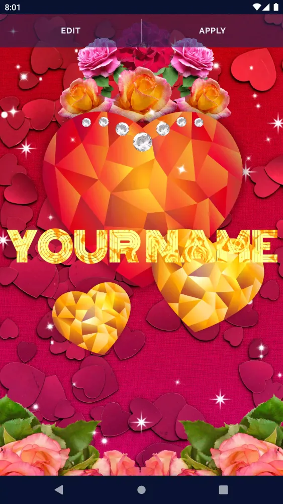 Diamond Hearts Live Wallpaper স্ক্রিনশট