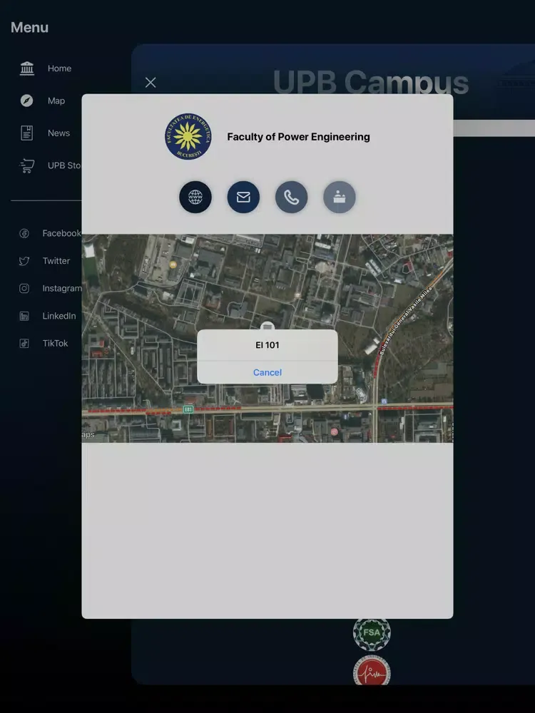 UPB Campus iPad  स्क्रीनशॉट