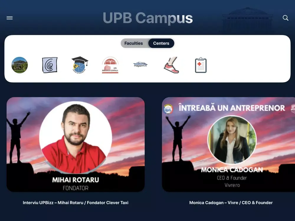 UPB Campus iPad  स्क्रीनशॉट