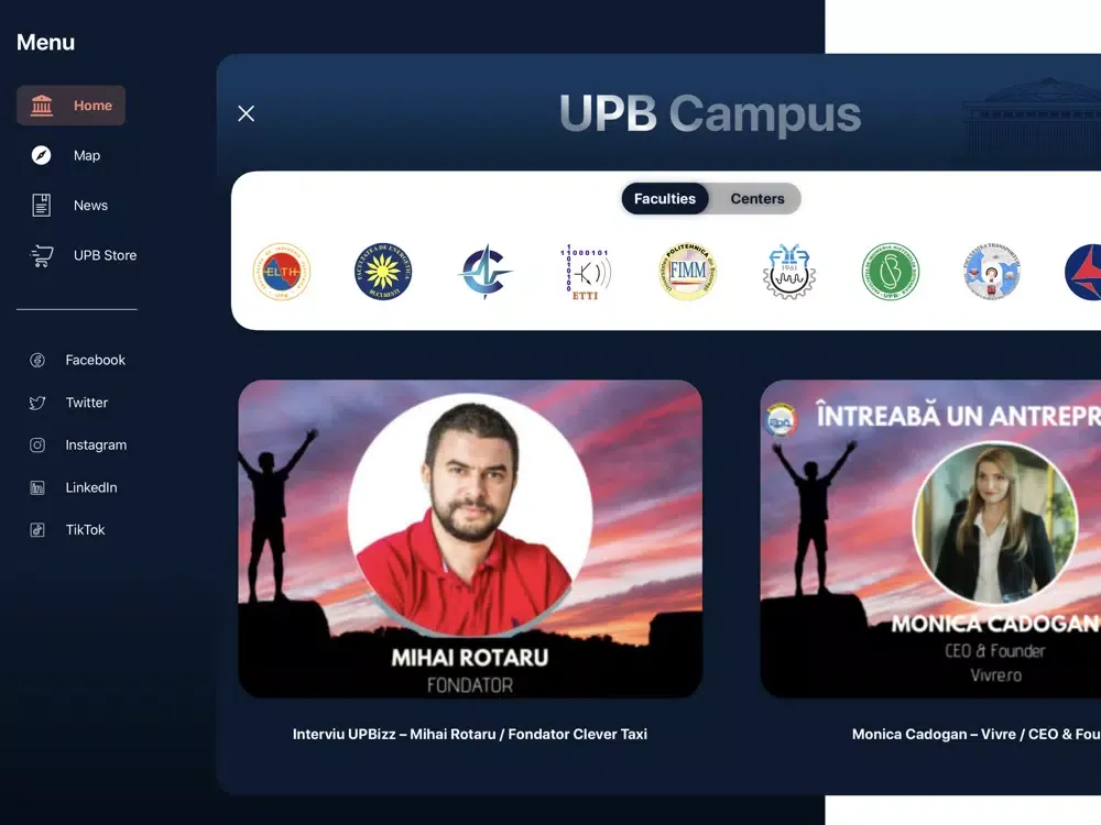 UPB Campus iPad  स्क्रीनशॉट