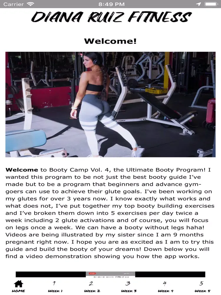 Capturas de pantalla de Diana Ruiz Fitness iPad 