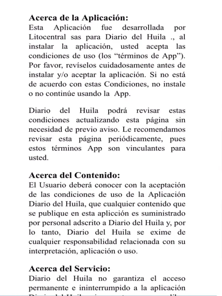 Ảnh chụp màn hình của Diario del Huila iPad 