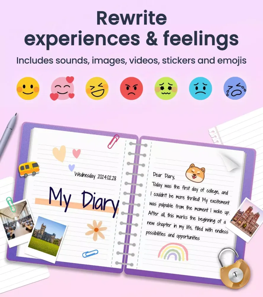 My Diary Screenshots