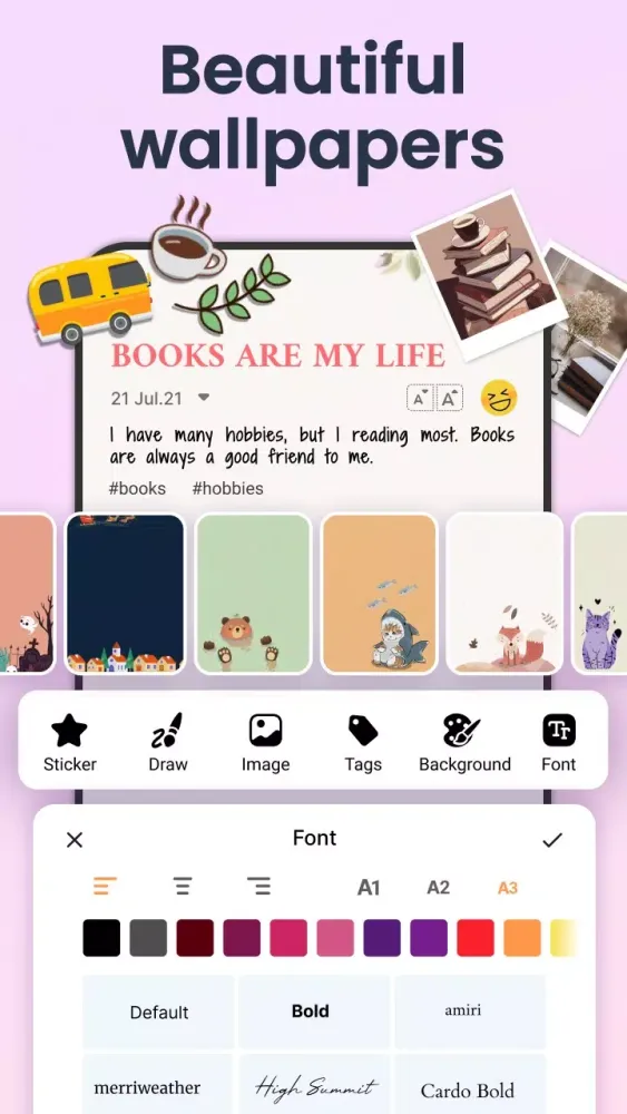 My Diary Screenshots