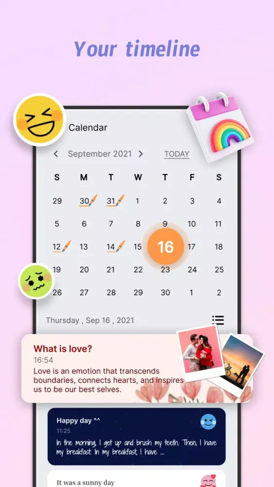 My Diary Screenshots