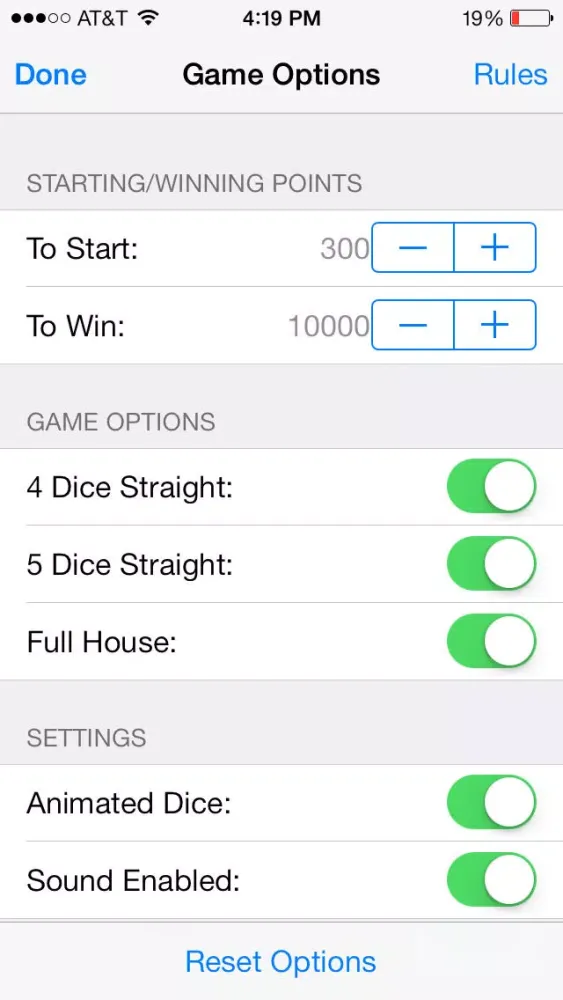 Bones Dice Game سکرین شاٹس